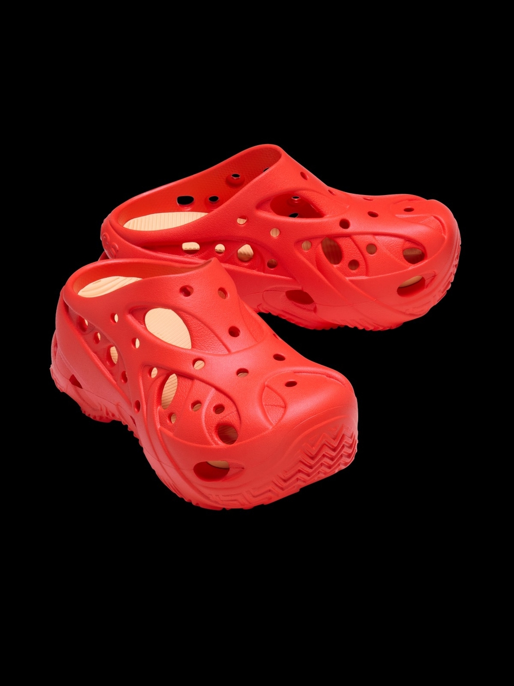 CROCS Classic Vented Clog Sandals - Red
